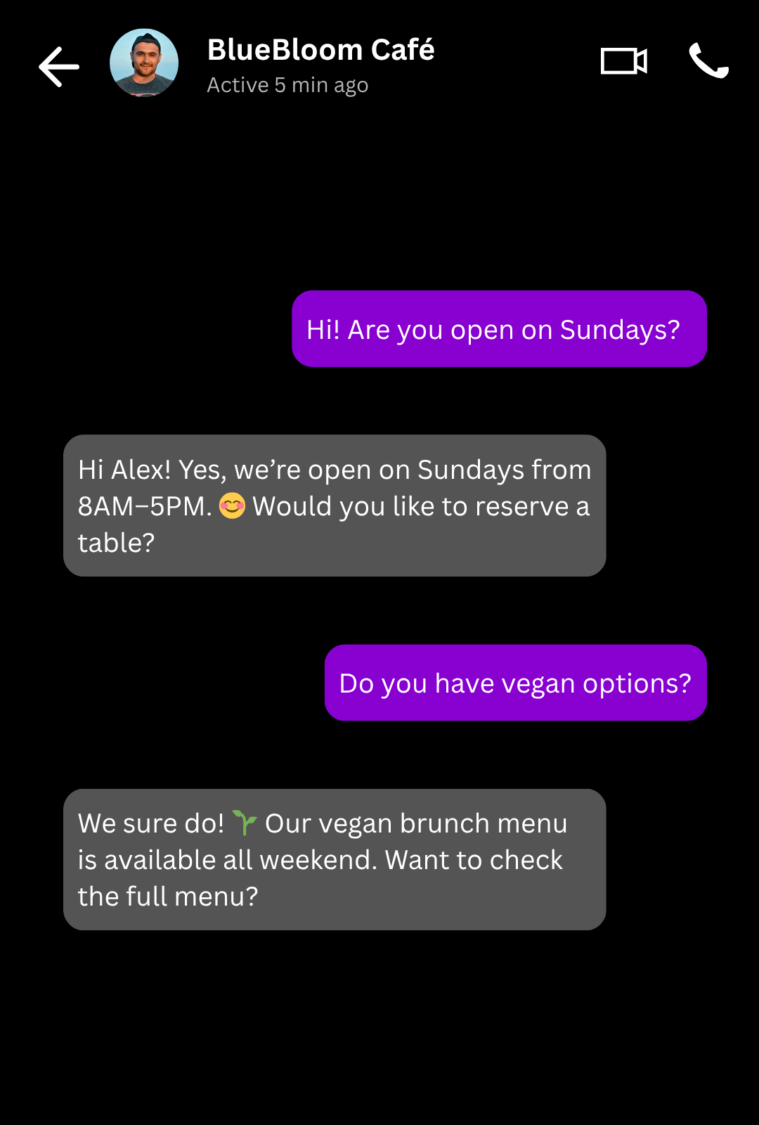 Auto-Reply in Messenger