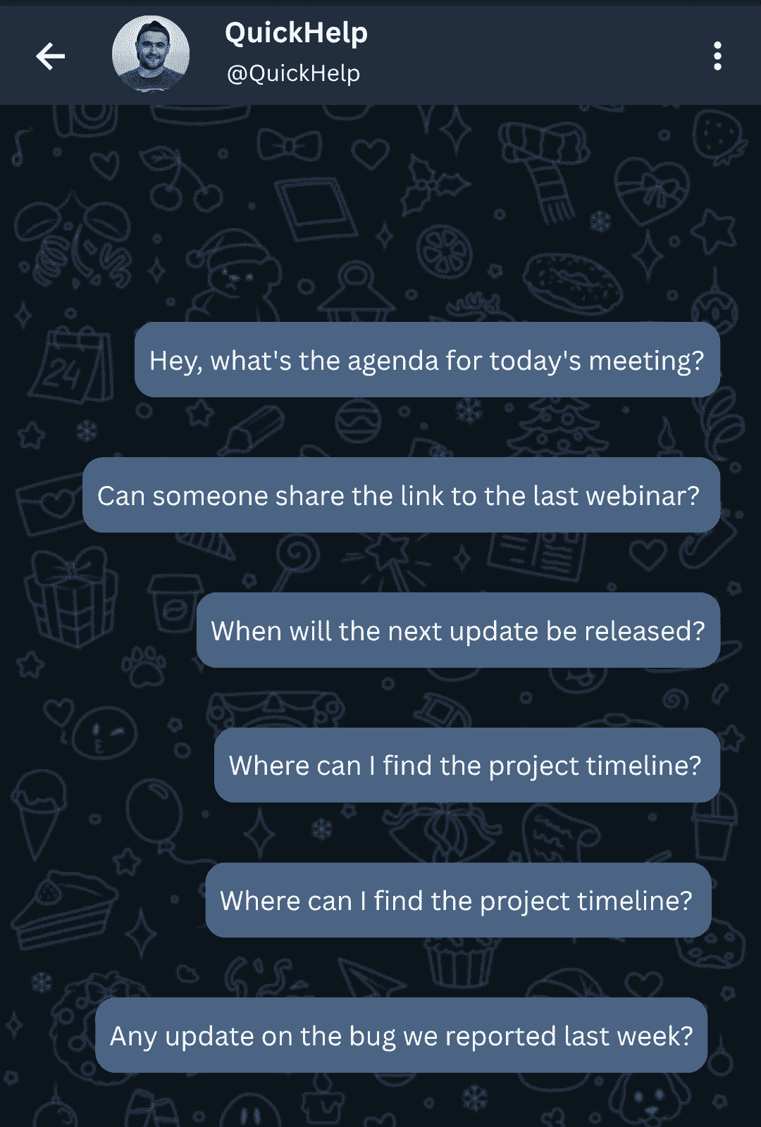 Auto-Reply to User Messages